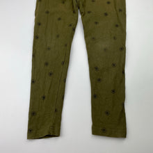 Load image into Gallery viewer, Girls Anko, khaki floral leggings, Inside leg: 44cm, FUC, size 7,  