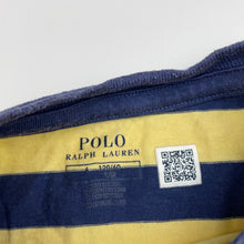 Load image into Gallery viewer, Boys Polo Ralph Lauren, striped cotton tee / top, wash fade &amp; small marks, FUC, size 6,  