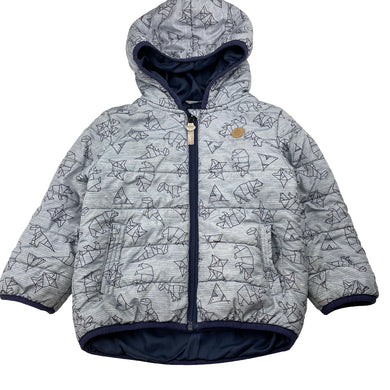 Boys Target, puffer jacket / coat, discolouration, FUC, size 2,  