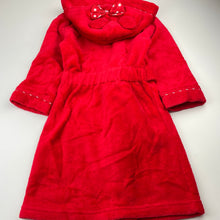 Load image into Gallery viewer, Girls Disney, Minnie Mouse fleece dressing gown / bath robe, GUC, size 5,  