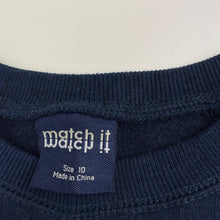 Load image into Gallery viewer, Boys Match It, navy fleece lined sweater / jumper, GUC, size 10,  
