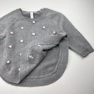 Girls Dymples, metallic knit sweater / jumper, GUC, size 2,  