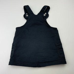 Girls Disney, Minnie Mouse overalls dress / pinafore, EUC, size 00, L: 39cm