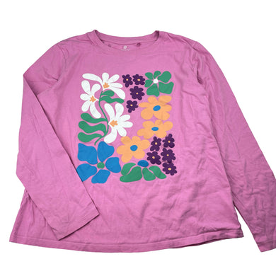 Girls Target, organic cotton long sleeve tee / top, FUC, size 14,  