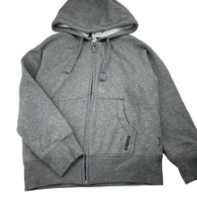 Load image into Gallery viewer, Unisex Bonds, grey fleece lined zip hoodie sweater, EUC, size 10,  