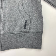 Load image into Gallery viewer, Unisex Bonds, grey fleece lined zip hoodie sweater, EUC, size 10,  