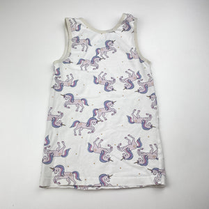 Girls MAXX, stretchy singlet top, unicorns, GUC, size 4-6,  