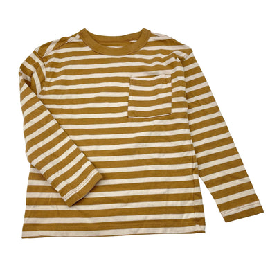 Boys H&M, soft feel striped cotton long sleeve top, EUC, size 5-6,  