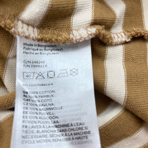 Boys H&M, soft feel striped cotton long sleeve top, EUC, size 5-6,  
