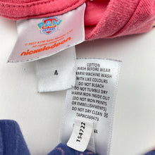 Load image into Gallery viewer, Girls Nickelodeon, Paw Patrol cotton pyjama top &amp; shorts, GUC, size 4,  