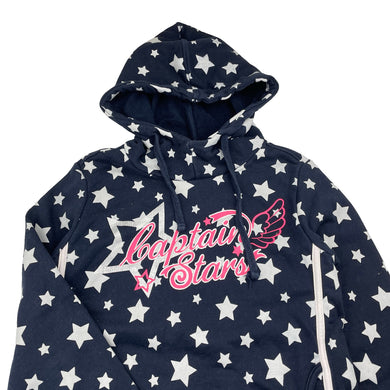 Girls Captain Papa, navy hoodie sweater, stars, FUC, size 12,  