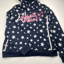 Load image into Gallery viewer, Girls Captain Papa, navy hoodie sweater, stars, FUC, size 12,  