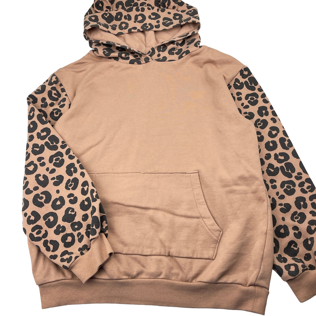 Girls H&M, fleece lined lightweight hoodie sweater, FUC, size 9-10,  