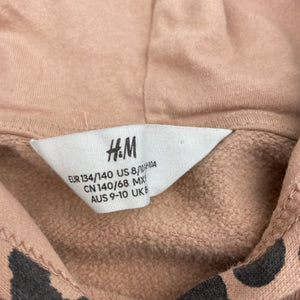 Girls H&M, fleece lined lightweight hoodie sweater, FUC, size 9-10,  