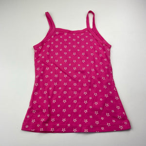 Girls Target, pink cotton singlet top, EUC, size 7,  