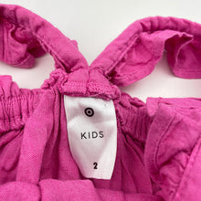 Load image into Gallery viewer, Girls Target, pink viscose / linen summer top, EUC, size 2,  