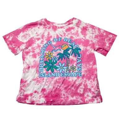 Girls Mango, soft cotton tie dyed tee / top, EUC, size 4,  
