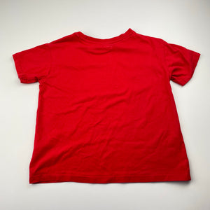 Boys Anko, red cotton tee / top, EUC, size 6,  