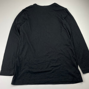 Boys Target, black cotton long sleeve tee / top, EUC, size 12,  