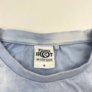 Girls Piping Hot, tie dyed cotton tee / top, GUC, size 8,  