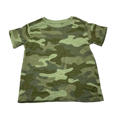 Boys Anko, khaki camo print cotton tee / top, GUC, size 4,  