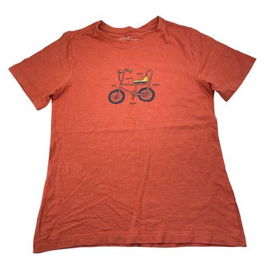 Boys Anko, orange cotton tee / top, bike, GUC, size 8,  