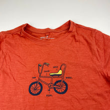 Load image into Gallery viewer, Boys Anko, orange cotton tee / top, bike, GUC, size 8,  