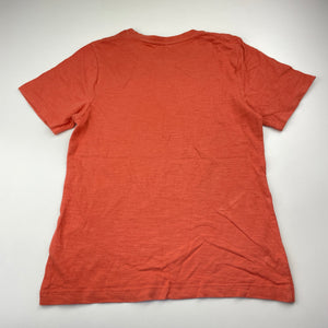 Boys Anko, orange cotton tee / top, bike, GUC, size 8,  