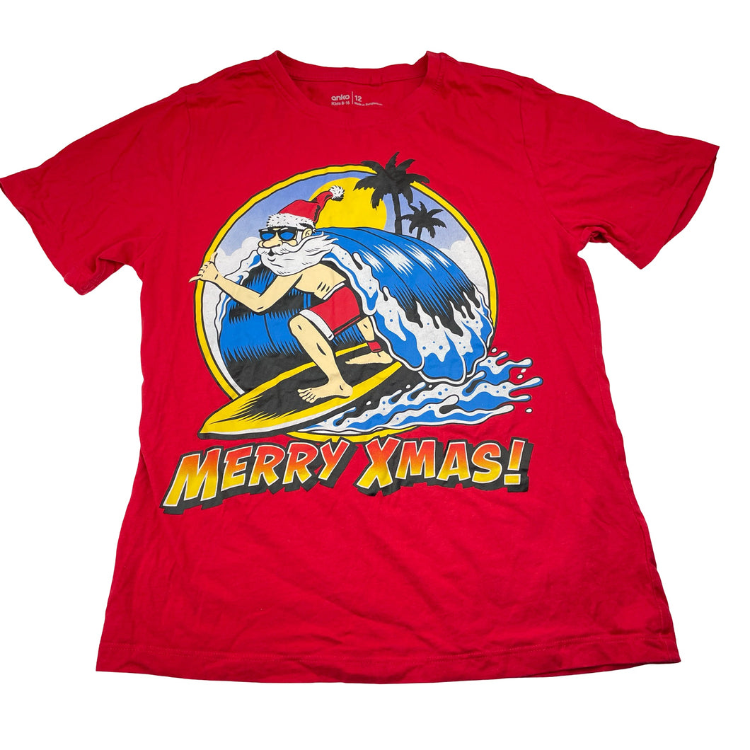 Boys Anko, cotton Christmas tee / top, GUC, size 12,  