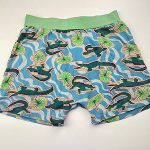 Unisex Bonds, pyjama top & shorts, crocodiles, wash fade, FUC, size 10,  