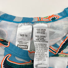 Load image into Gallery viewer, Unisex Bonds, pyjama top &amp; shorts, crocodiles, wash fade, FUC, size 10,  