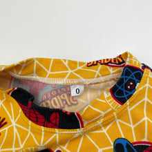 Load image into Gallery viewer, Boys soft feel, stretchy tee / top, Spiderman, GUC, size 0-1,  