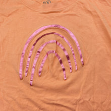 Load image into Gallery viewer, Girls KID, coral cotton tee / top, rainbow, GUC, size 5,  