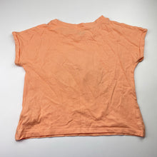 Load image into Gallery viewer, Girls KID, coral cotton tee / top, rainbow, GUC, size 5,  