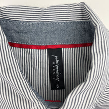 Load image into Gallery viewer, Boys Peter Morrissey, striped cotton short sleeve shirt, EUC, size 5,  