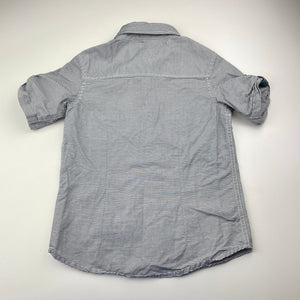 Boys Peter Morrissey, striped cotton short sleeve shirt, EUC, size 5,  