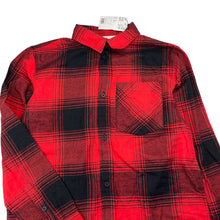 Load image into Gallery viewer, Boys H&amp;M, red &amp; black check cotton long sleeve shirt, NEW, size 12,  