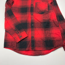 Load image into Gallery viewer, Boys H&amp;M, red &amp; black check cotton long sleeve shirt, NEW, size 12,  