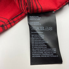 Load image into Gallery viewer, Boys H&amp;M, red &amp; black check cotton long sleeve shirt, NEW, size 12,  
