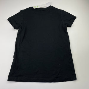 Girls Anko, black cotton tee / top, NEW, size 9,  