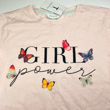 Load image into Gallery viewer, Girls Tilii, lightweight cotton tee / top, butterflies, NEW, size 14,  