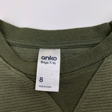Load image into Gallery viewer, Boys Anko, khaki ribbed top / lightweight sweater, FUC, size 8,  