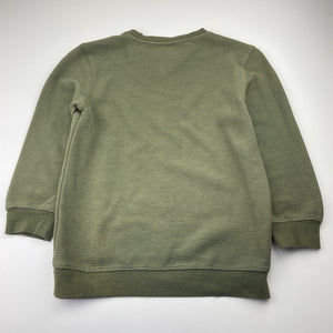 Boys Anko, khaki ribbed top / lightweight sweater, FUC, size 8,  