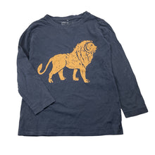 Load image into Gallery viewer, Boys Anko, cotton long sleeve tee / top, lion, GUC, size 5,  