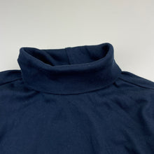 Load image into Gallery viewer, Unisex Anko, navy soft cotton skivvy / roll neck top, EUC, size 5,  