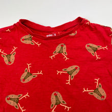 Load image into Gallery viewer, Unisex Anko, cotton Christmas tee / top, reindeer, GUC, size 5,  