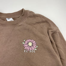 Load image into Gallery viewer, Girls Target, fleece lined sweater / jumper, flower, GUC, size 9,  