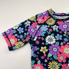 Load image into Gallery viewer, Girls Anko, colourful floral rashie / swim top, EUC, size 10,  
