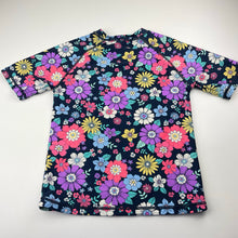 Load image into Gallery viewer, Girls Anko, colourful floral rashie / swim top, EUC, size 10,  