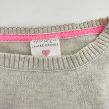 Load image into Gallery viewer, Girls Tutus &amp; Tambourines, knitted cotton dress, rainbow, FUC, size 5, L: 55cm